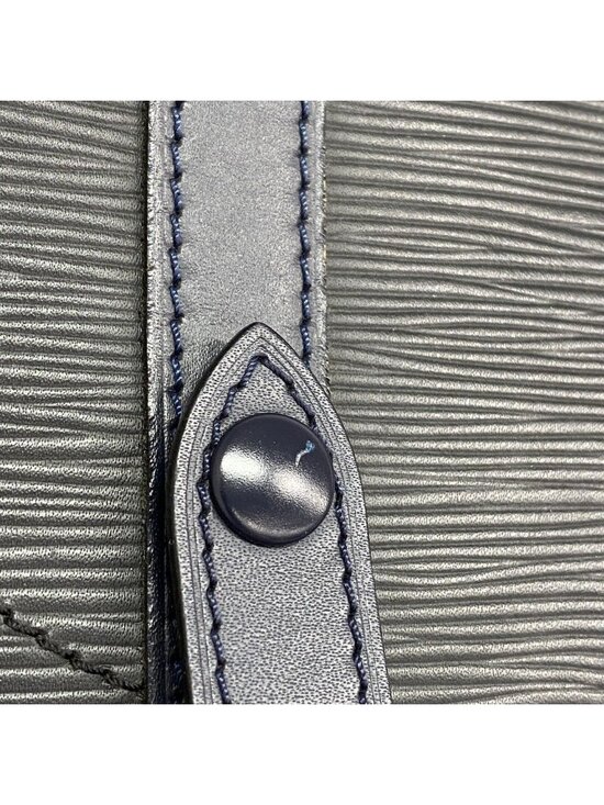 Louis Vuitton Backpack Monogram Eclipse Epi Christopher PM Black Blue